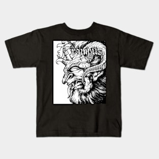 Krampus B&W Kids T-Shirt